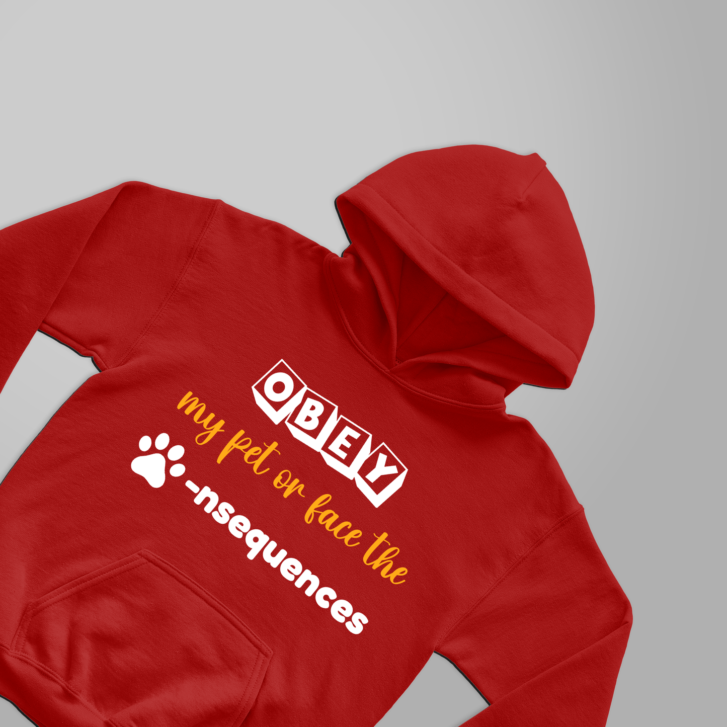 "Obey My Pet or Face the Paw-nsequences – Befurs Hoodies with a Bite!"