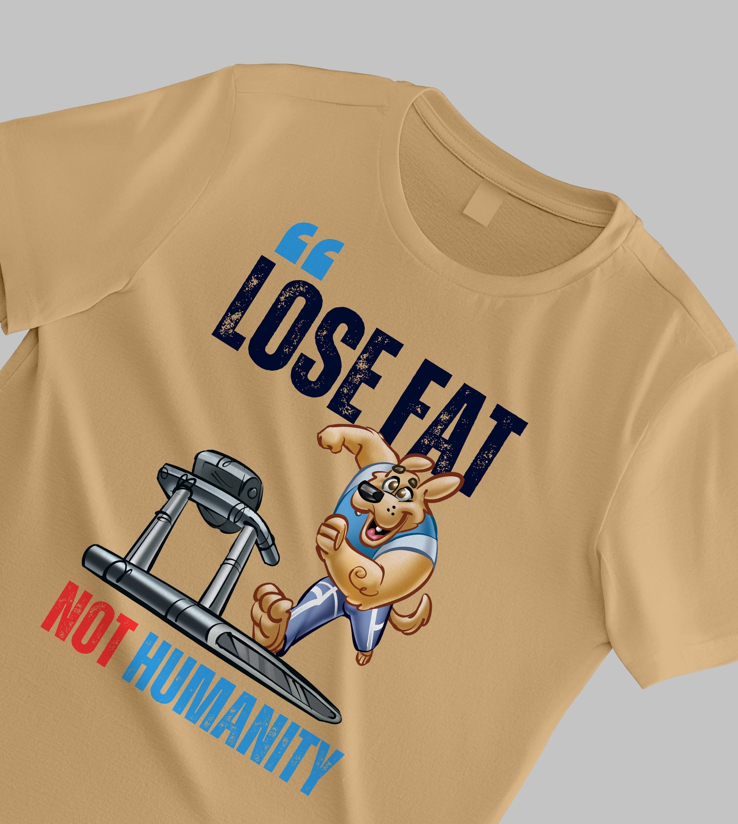 "Lose Fat, Not Humanity" – The Oversized T-Shirt That Speaks Volumes!