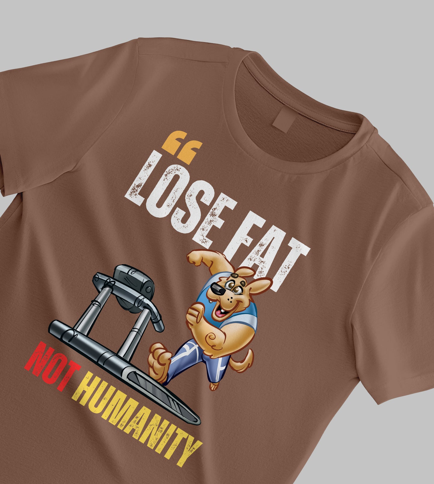 "Lose Fat, Not Humanity" – The Oversized T-Shirt That Speaks Volumes!