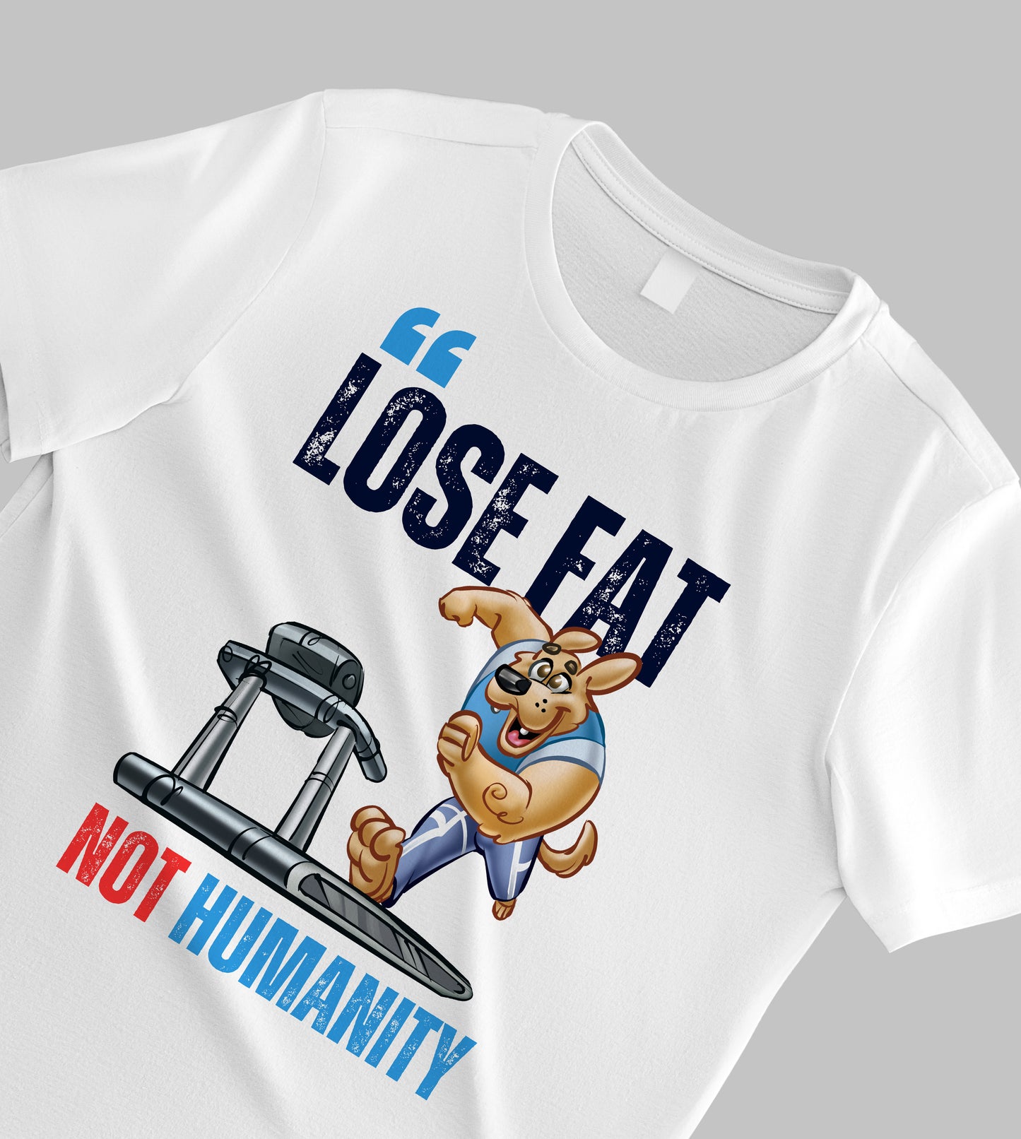 "Lose Fat, Not Humanity" – The Oversized T-Shirt That Speaks Volumes!